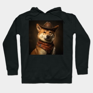 Cowboy Dog - Shiba Inu Hoodie